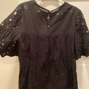 Anthropologie eyelet top